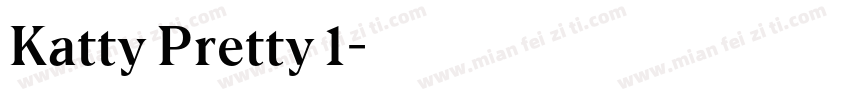 Katty Pretty 1字体转换
